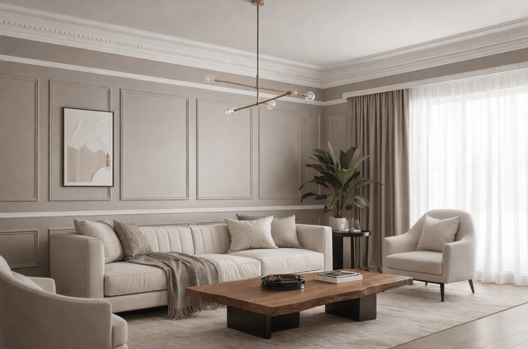 Großzügiges modernes Wohnzimmer