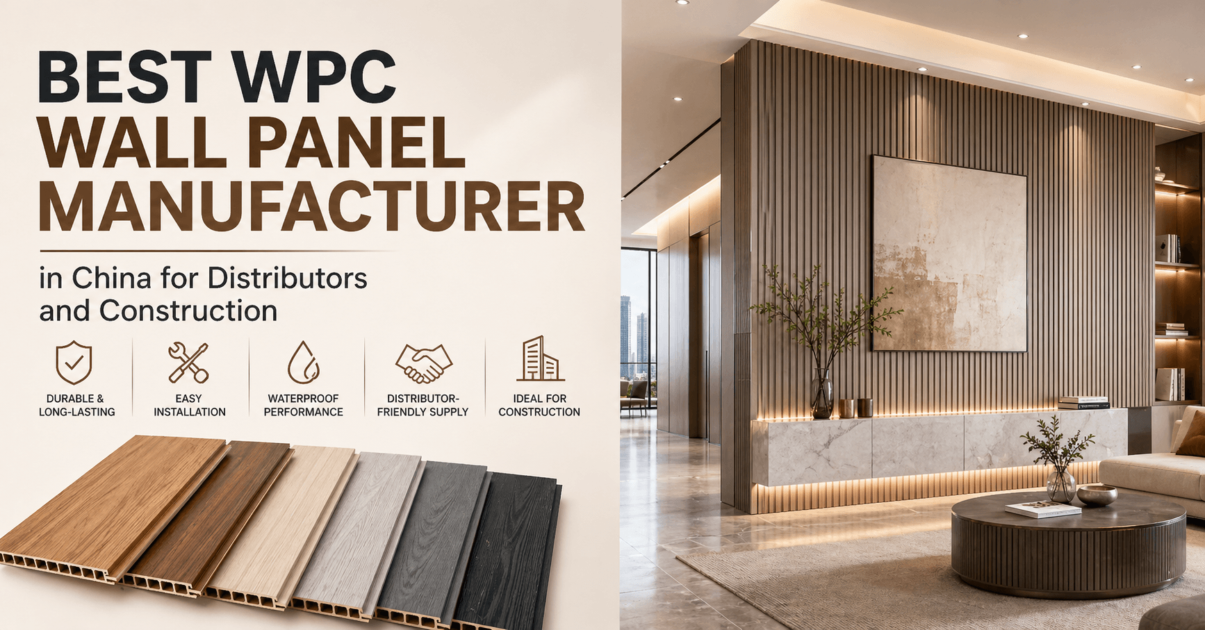 Best WPC Wall Panel Manufacturer in China for Distributors and Construction