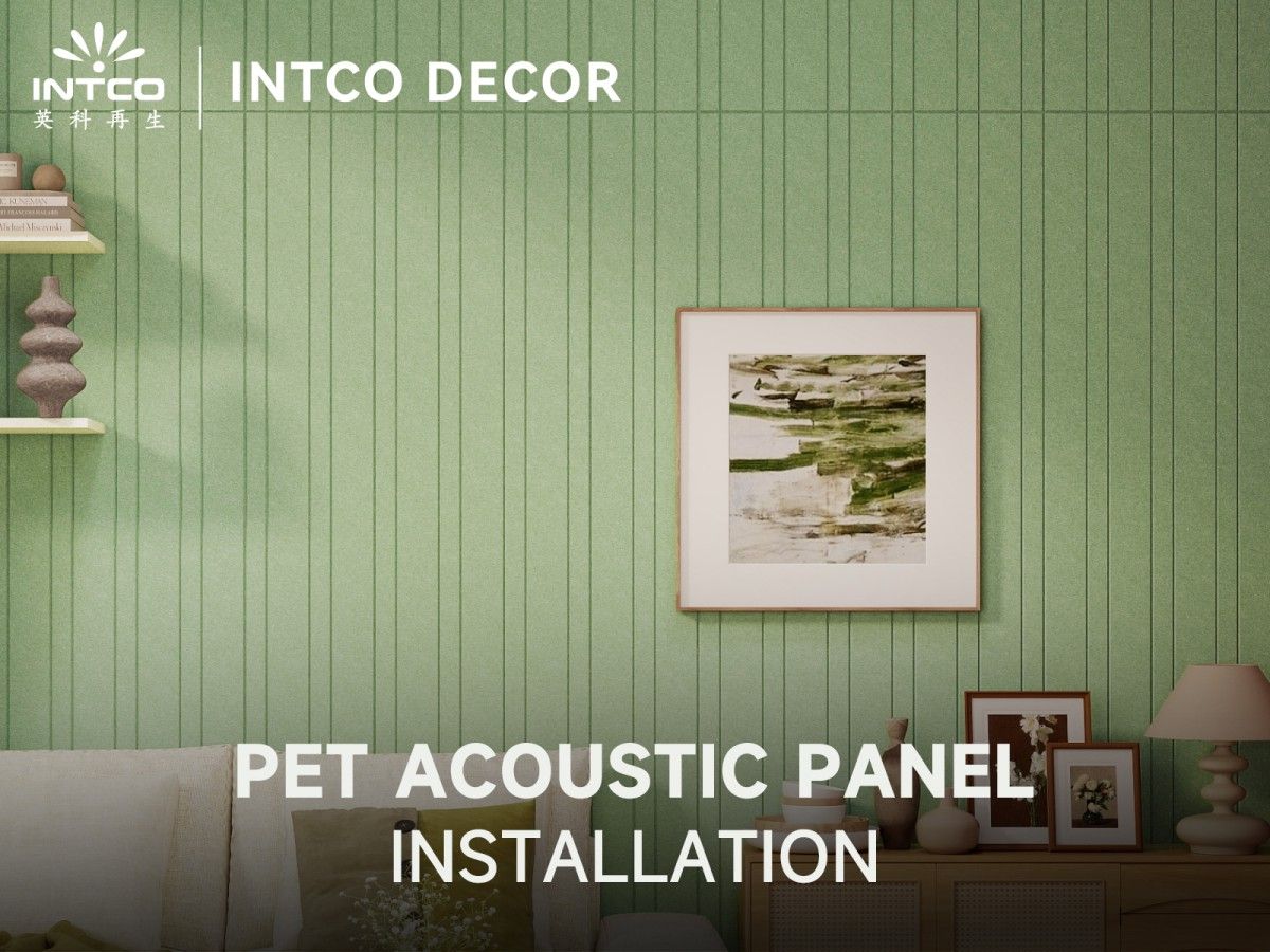 PET Acoustic Panel installation
