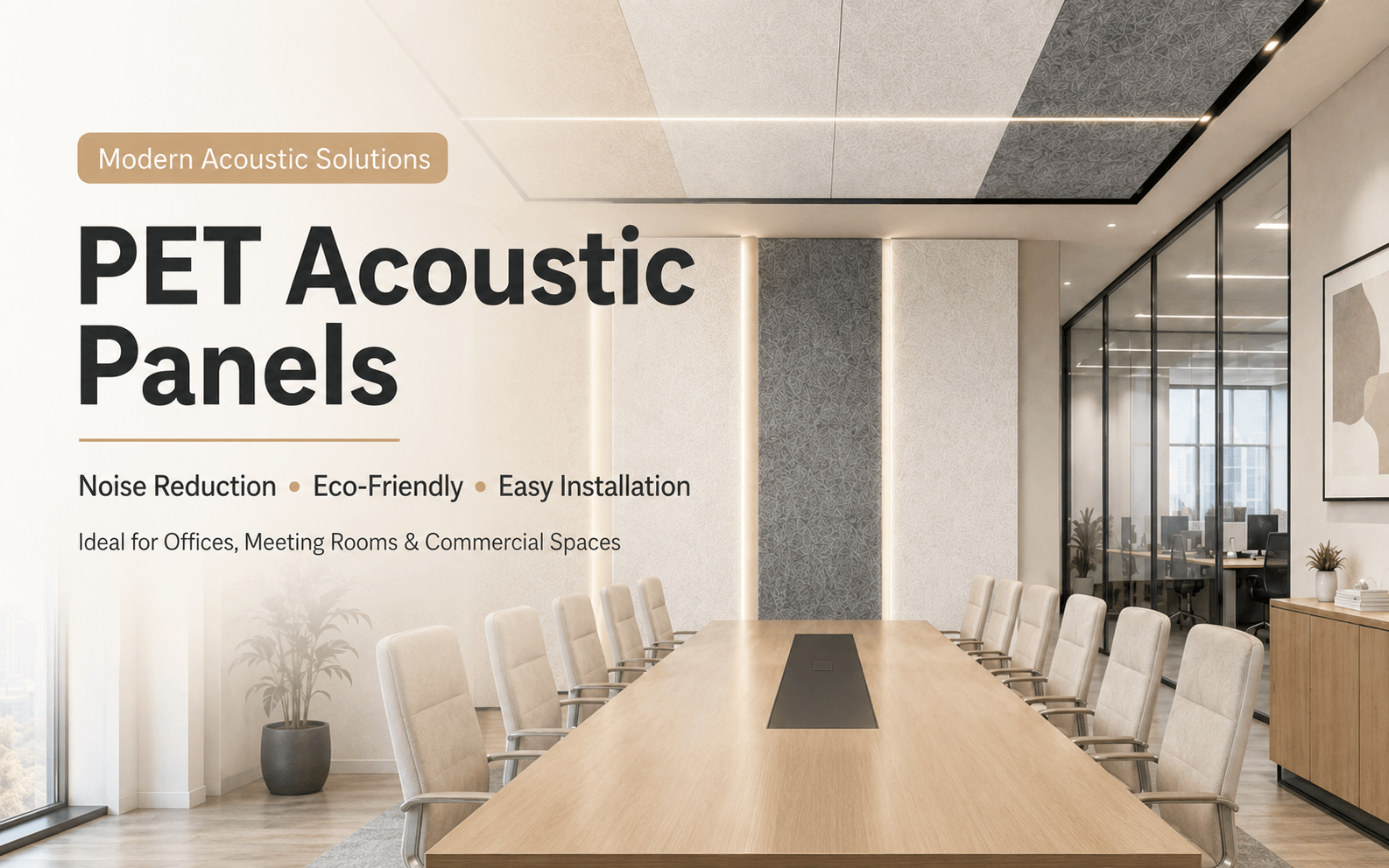 PET Acoustic Panel: A Stylish and Sustainable Solution for Noise Reduction