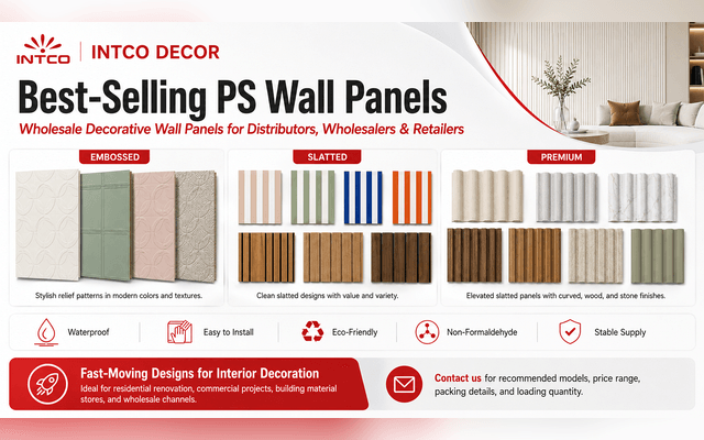 Best-Selling PS Wall Panels for Distributors, Wholesalers, and Retail Channels