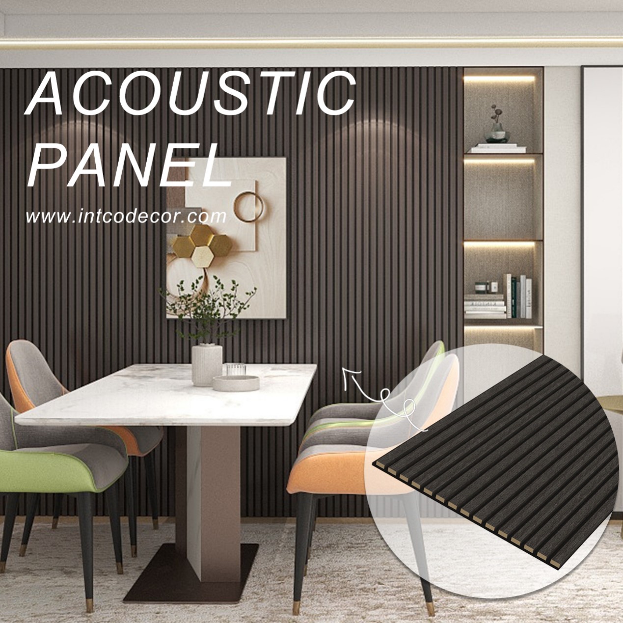 Cover your walls with elegant acoustical wall panels