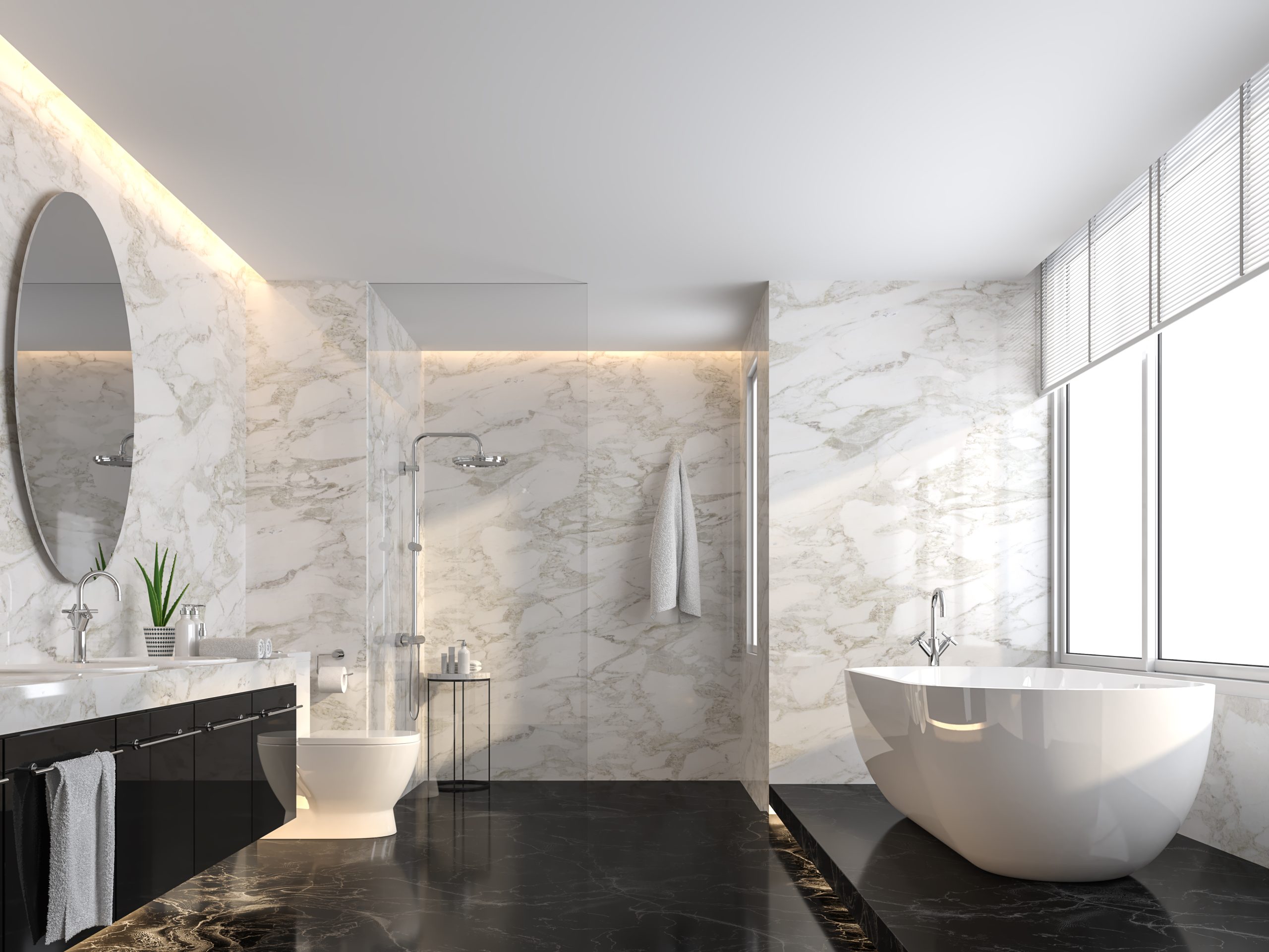 What wall panels can be used in bathrooms?